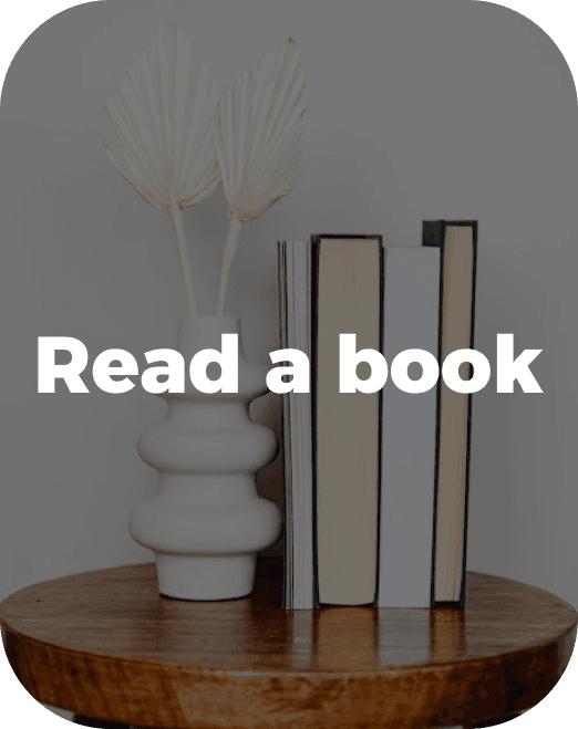 Reading a book instead of scrolling